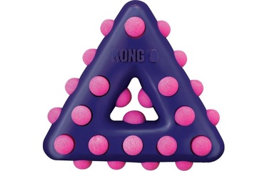 Rotaļlieta sunim Kong Dotz Triangle 516735, 16 cm, rozā/violeta, L