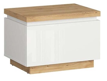Ночной столик Erla S426-KOM1S-BI/DMV/BIP, белый/дубовый, 58 x 41 см x 41 см