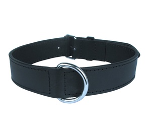 Ошейник для собак Zolux Leather Lined, черный, 800 мм x 35 мм