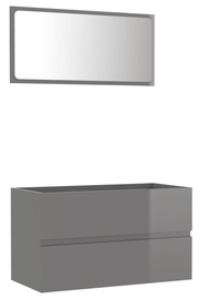 Vannitoa mööblikomplekt VLX 804889, hall, 38.5 x 80 cm x 45 cm