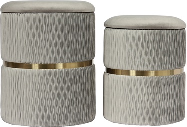 Pufs Kayoom Instyle Milas 100-IN, pelēka, 36 cm x 36 cm x 44 cm