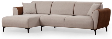 Угловой диван - кровать Atelier Del Sofa Aren, бежевый, левый, 260 x 150 см x 85 см