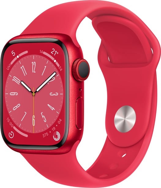 Išmanusis laikrodis Apple Watch Series 8 GPS + Cellular 41mm Aluminum LT,  raudona - Senukai.lt