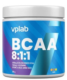 Pārtikas piedeva VPLab BCAA 8:1:1 300g, Mango