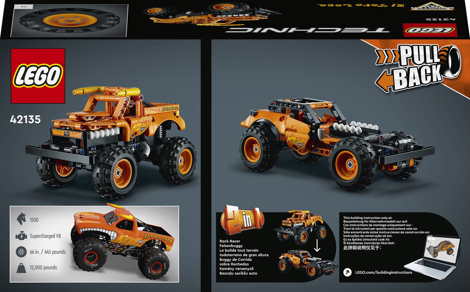 lego technic monster truck 4x4