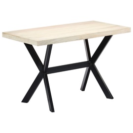 Söögilaud VLX 247442, hele pruun, 1200 mm x 600 mm x 750 mm