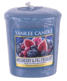 Svece, aromātiskā Yankee Candle Mulberry & Fig Delight, 15 h, 49 g, 48 mm x 45 mm