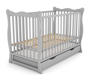 Детская кровать Bobas Julia, серый, 124 x 65 см