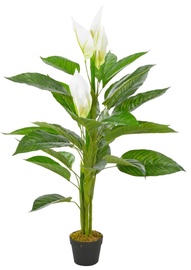 Mākslīgie ziedi puķu podā, antūrija VLX Anthurium With Pot, balta/zaļa, 115 cm