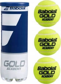 Tenisa bumbiņa Babolat Gold Academy, dzeltena, 3 gab.