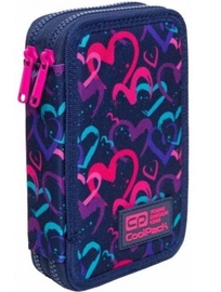 Пенал CoolPack Jumper 2 Drawing Hearts, многоцветный