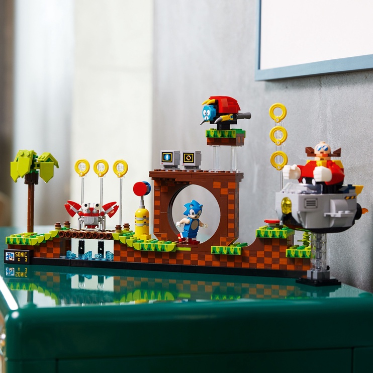 Konstruktor LEGO® Ideas Sonic the Hedgehog™ – Rohelise mäe tsoon 21331, 1125 tk