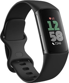 Viedais pulkstenis Fitbit Charge 6, melna