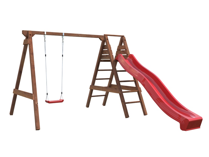 Игровая площадка 4IQ Playground Spruce, 210 см x 306 см x 220 см