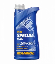 Машинное масло Mannol 10W - 30, полусинтетическое, для легкового автомобиля, 1 л