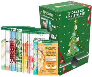 Рождественский календарь для женщин Garnier 12 Days of Christmask, 174 г