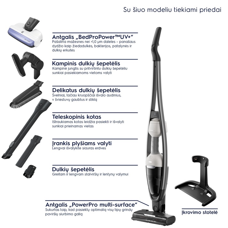 Varstolmuimeja Electrolux 600 serija ES62HB25UV, 2500 mAh