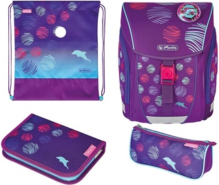 Школьный рюкзак Herlitz Sea Bubbles, фиолетовый, 22 см x 32 см x 38 см