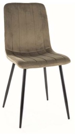 Valgomojo kėdė Alan, alyvuogių žalia, 39 cm x 45 cm x 91 cm
