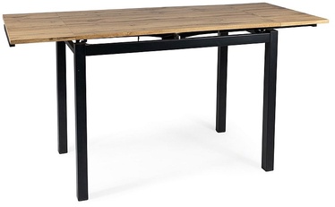 Pusdienu galds izvelkams Modern GD-017, melna/ozola, 110 - 170 cm x 74 cm x 75 cm