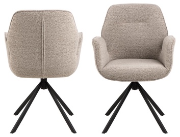 Ēdamistabas krēsls Aura Monza 60, matēts, bēša, 58.8 cm x 60.5 cm x 91 cm
