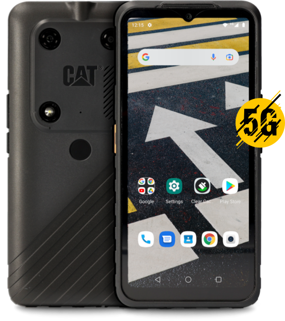 Mobiiltelefon Cat S53 5G, must, 6GB/128GB