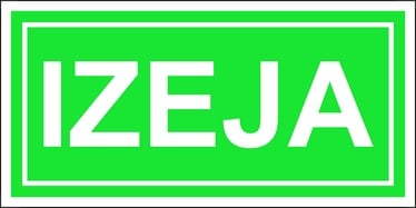 Знак эвакуации LNI20, 0.2 м x 10 см