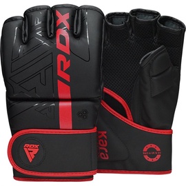 Перчатки для ММА RDX Grappling F6 Matte GGR-F6MR-L, черный/красный, L