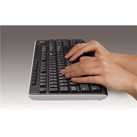 Klaviatuur Logitech K270 INT, EN, must, juhtmeta