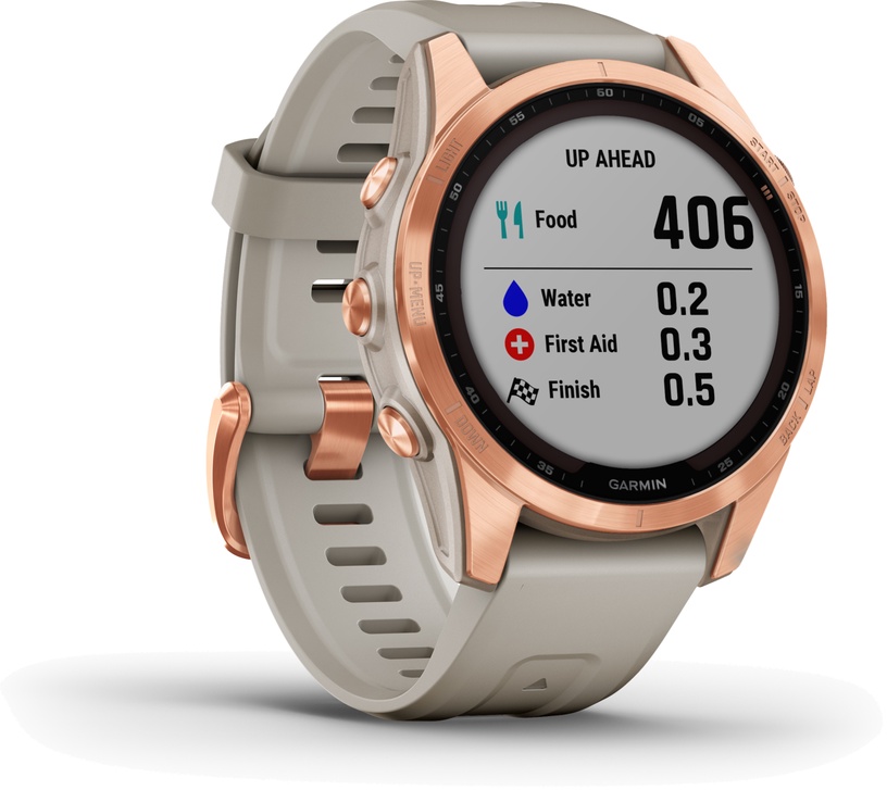 Viedais pulkstenis Garmin fēnix® 7S Solar, rozā