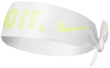 Galvas apsējs Nike Dri-Fit Tie, Universāls, balta/dzeltena