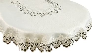 Laudlina ovaalne G01-02, kreemjasvalge, 160 x 350 cm