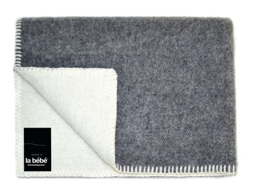 Пуховое одеяло La bebe New Zeland Wool, 100 см x 70 см, белый/серый