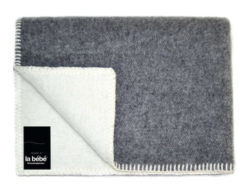 Sega La bebe New Zeland Wool, 100 cm x 70 cm, balta/pelēka