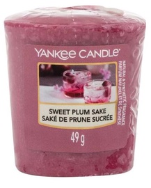Svece, aromātiskā Yankee Candle Sweet Plum Sake, 15 h, 49 g, 48 mm x 45 mm