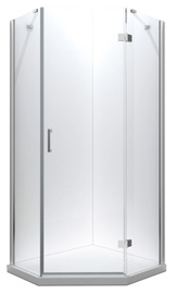 Душевая кабина Besco Viva V5P-90-195-C, пятиугольный, без поддона, 900 мм x 900 мм x 1950 мм