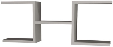 Sienas plaukts Kalune Design Norm, balta, 75 cm x 14.5 cm x 28.5 cm