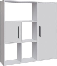 Plaukts Kalune Design Ridge 875ZNA4712, balta, 25 cm x 120 cm x 123.6 cm