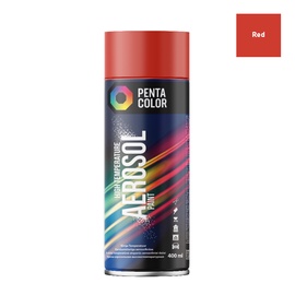 Krāsu aerosoli Pentacolor High temperature, karstumizturīgs, sarkana, 0.4 l