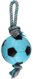Игрушка для собаки Flamingo Sporty Tug Rope Football 518065, 46 см, Ø 17 см, синий/серый, 17 cm