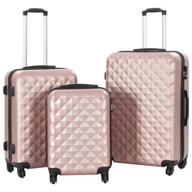 Koferu komplekts VLX Hardcase 3pcs 91888, rozā, 760 x 480 x 280 mm