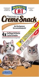 Лакомство для кошек Perfecto Premium Creme Snack, мясо птицы/лосось, 0.015 кг, 8 шт.