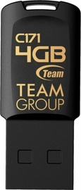 USB zibatmiņa Team Group C171, melna, 4 GB