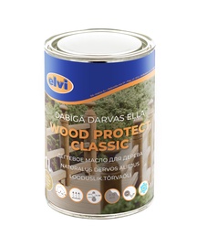 Масло Elvi Wood Protect Classic, светло-коричневый, 1 l