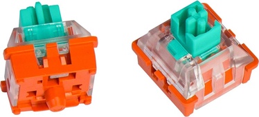 Taustiņi Keychron Lava Optical Mint Switch Set 87 pcs, caurspīdīga/zila