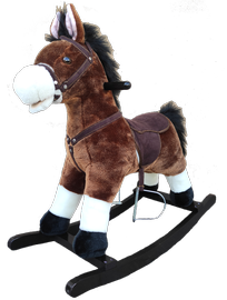 Игрушка-качалка Gerardo's Toys Horse 59185, дерево, плюшевый