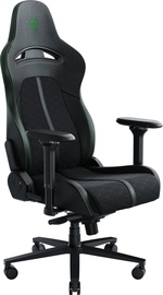Spēļu krēsls Razer Enki, 52.5 x 54 x 131 - 141 cm, melna/zaļa