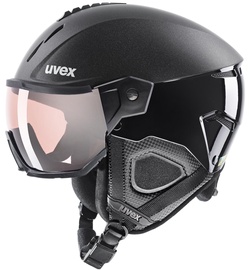 Slidinėjimo šalmas Uvex Instinct Visor Pro V, juodas, 59-61