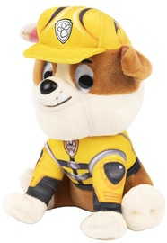 Pehme mänguasi Spin Master Paw Patrol Rubble, pruun/kollane, 15 cm