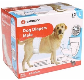 Aizsargbikses Karlie Flamingo Dog Diapers Male L KF77190, 12 gab.
